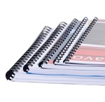 Boite 50 Reliures Spirales Plastique 25mm - Exacompta