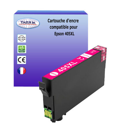 Cartouche compatible avec epson 405xl magenta pour epson workforce pro wf-4825dwf  wf-4830dtwf