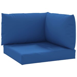 vidaXL Coussins de palette 3 Pièces bleu tissu oxford