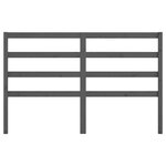vidaXL Tête de lit Gris 166x4x100 cm Bois massif de pin