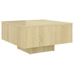 vidaXL Table basse Chêne sonoma 60x60x31 5 cm Aggloméré