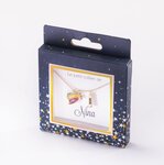 Collier prénom nina avec pendentif  cœur