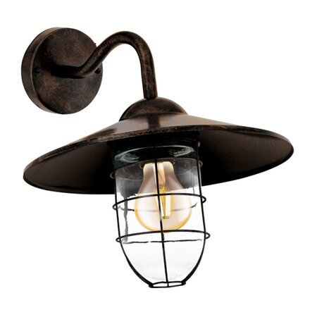 Eglo lampe murale d'extérieur melgoa marron foncé 94863