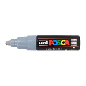 Marqueur pointe large conique pc7m g gris x 6 posca