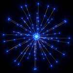 vidaXL Feux d'artifice de Noël d'extérieur 10 Pièces Bleu 20 cm 1400 LED