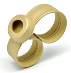 Bracelet de montre mini metal effect gold