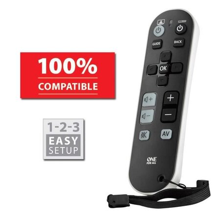ONE FOR ALL URC6810 Télécommande universelle Zapper TV