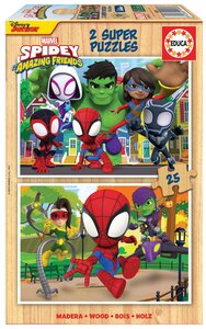 2 X 25 pieces puzzle Spidey