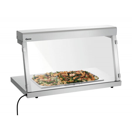 Pont chauffant gn 1/1 - tube infrarouge - bartscher -  - acier inoxydable 775x430x457mm