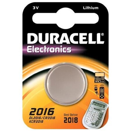 Pile bouton lithium 'electronics'  2016  en blister duracell