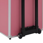 vidaXL Chariot de maquillage Aluminium Rose