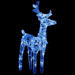 vidaXL Décoration de Noël Rennes et traîneau 320 LED Acrylique