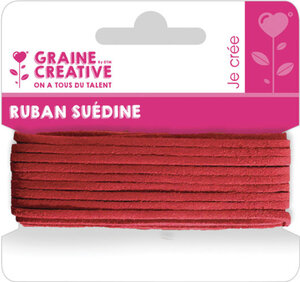 Ruban Suedine Rouge 5M
