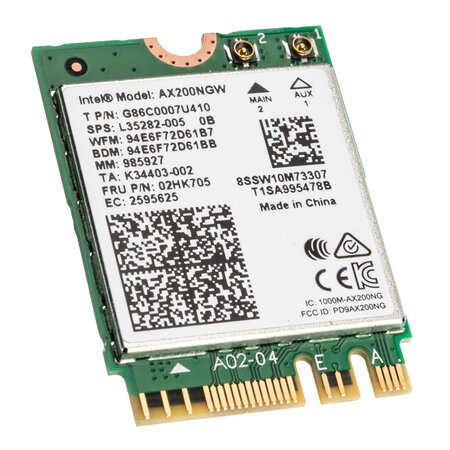Intel ® wi-fi 6 ax200 (gig+)