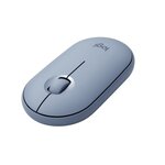Souris - sans fil - logitech - m350 pebble - clic silencieux - gris bleu