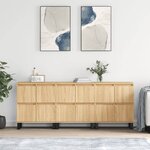 vidaXL Buffets 3 Pièces Chêne sonoma Bois d'ingénierie