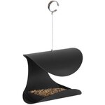 Esschert Design Mangeoire à oiseaux suspendue Noir L FB438