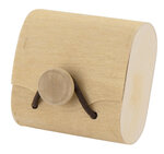 Boite dragée copeaux en bois 6.2 x 3 H 6 cm