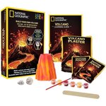 National geographic - kit découverte - volcan a fabriquer et faire entrer en éruption - 2 roches volcaniques incluses