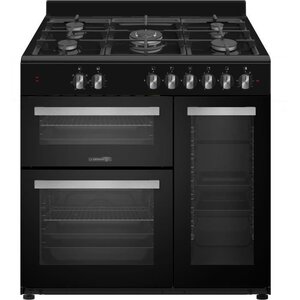 LA GERMANIA SM903N Cuisinière 3 Fours Noire