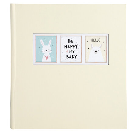 Album Photo Livre 60 Pages Blanches Sweet - Jaune Pastel - Exacompta