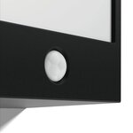 Applique cube détecteur macaw ir ip44 led h13 cm - noir