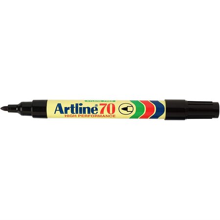 Marqueur '70' permanent indélébile pointe conique 1,5 mm noir ARTLINE