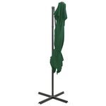 vidaXL Parasol déporté à double toit Vert 250x250 cm