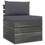 vidaXL Salon de jardin palette 12 Pièces avec coussins Bois de pin massif