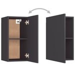 vidaXL Meubles TV 7 Pièces Gris 30 5x30x60 cm Aggloméré