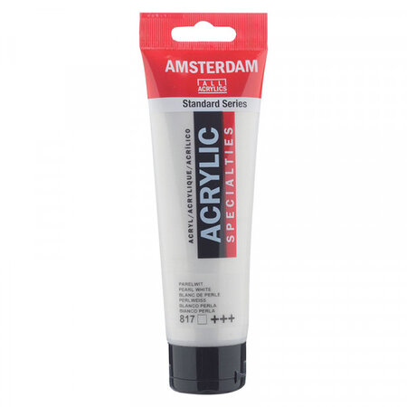 Peinture acrylique en tube - blanc perle - 120ml - amsterdam