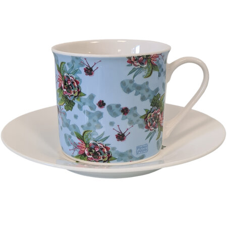 Coffret 2 tasses et 2 sous tasses allen desings - blooms