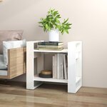 vidaXL Bibliothèque/Séparateur de pièce Blanc 60x35x57 cm Pin solide