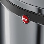 Hailo poubelle à pédale pure taille l 25 l argenté 0530-020