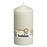 Bolsius Bougies pilier 8 Pièces 150x78 mm Ivoire
