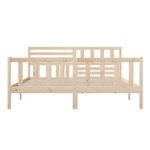 vidaXL Cadre de lit Bois massif 180x200 cm Super King