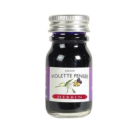 flacon encre 10ml violette pensée HERBIN