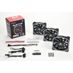 ENERMAX Ventilateur SquA RGB ultra-silencieux, X3 (UCSQARGB12P-BP3)
