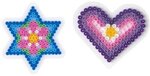 Plaques Coeur + étoile (Petite) pour perles standard (Ø5 mm)