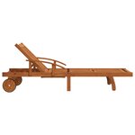 vidaXL Chaises longues 2 Pièces Bois d'acacia solide