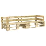 vidaXL Canapés de jardin palette 2 Pièces avec coussins rouge Bois de pin