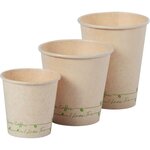 Gobelet jetable pour boisson chaude Sweet, en bagasse compostable - 12 cl (paquet 50 unités)