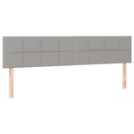 vidaXL Lit à sommier tapissier avec matelas Gris clair 180x200cm Tissu
