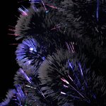 vidaXL Arbre de Noël pré-éclairé avec support 210 cm fibre optique