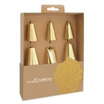 Coffret de 6 douilles à pâtisserie dorées