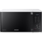 Samsung - ms23k3555ew - micro-ondes solo 23l - contrôle électronique + bouton - fonction maintien au chaud