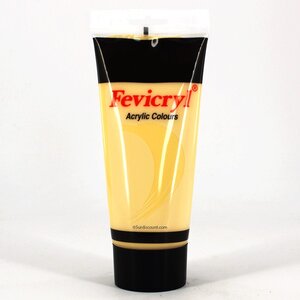Peinture acrylique en tube jaune de naples 200ml - amt