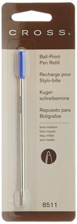 Recharge pour stylo à bille pointe moyenne encre bleue CROSS
