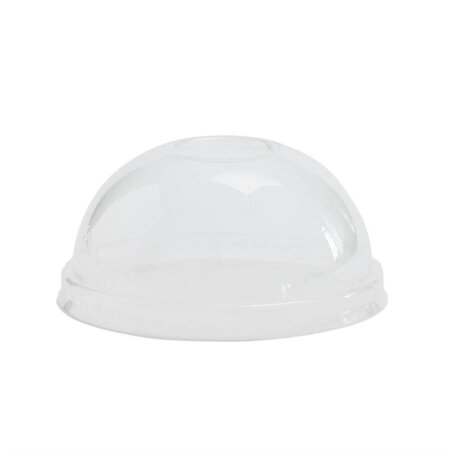 Couvercle dôme compostable 230 ml pour gh027 - lot de 1000 - vegware - acide polyactique (pla)