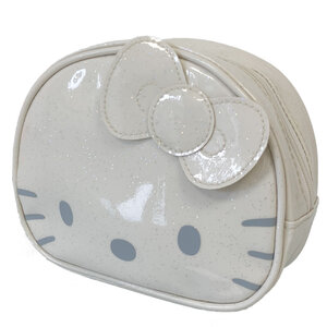 Trousse cosmétique hello kitty camomilla blanc pailletée